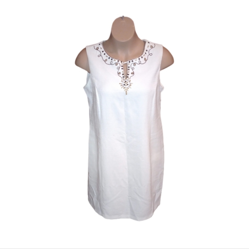 Cream midi dress